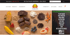 Desktop Screenshot of amritahealthfoods.com